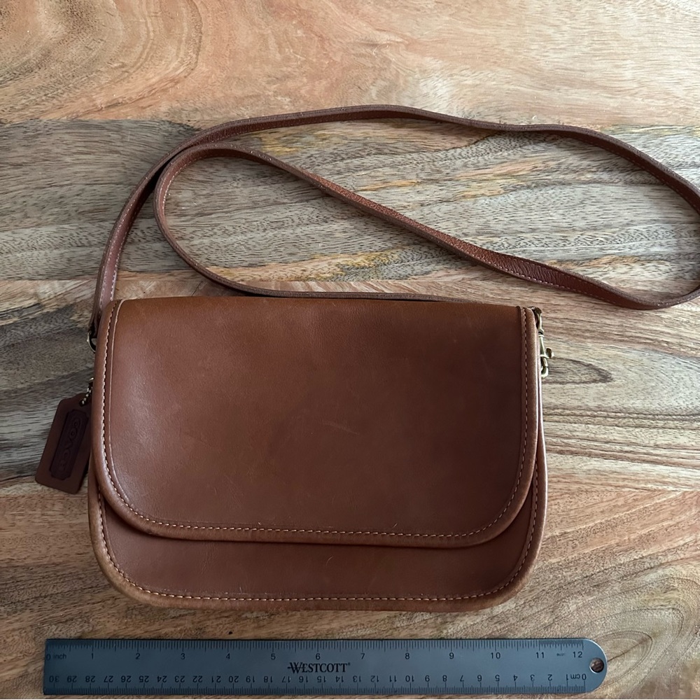 Vintage Coach Cross Body Bag Brown